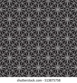 Vector seamless pattern. Modern decorative design template. Creative intricate  background.