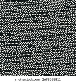 Vector seamless pattern. Modern dotted texture. Repeating abstract background. Diagonal dotted waves. Graphic wavy stripes. Can be used as a swatch.