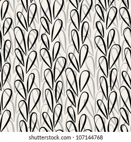 vector seamless pattern. modern floral texture. endless abstract background