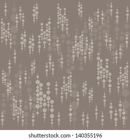 Vector seamless pattern. Modern floral texture. Repeating abstract background with circles.