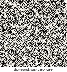 Vector seamless pattern. Modern floral texture. Hand drawn abstract background. Handmade print with dandelions. Stylized floral swatch. Contemporary graphic design.