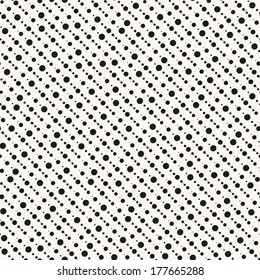 Vector seamless pattern. Modern floral texture. Repeating abstract background with circles. Graphic stripes with diagonal direction