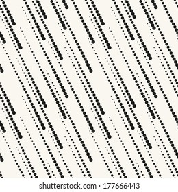 Vector seamless pattern. Modern floral texture. Repeating abstract background with circles. Graphic stripes with diagonal direction