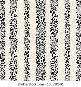 Vector seamless pattern. Modern floral texture. Repeating abstract background