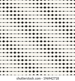 Vector seamless pattern. Modern floral texture. Repeating abstract background with circles. Graphic stripes with diagonal direction