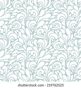 Vector seamless pattern. Modern floral texture. Endless abstract background