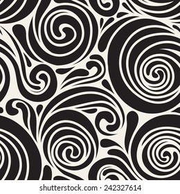 Vector seamless pattern. Modern floral texture. Endless abstract background