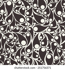 Vector seamless pattern. Modern floral texture. Endless abstract background