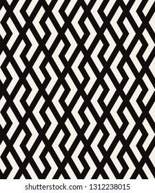 Vector seamless pattern. Modern geometric texture. Repeating abstract background. Polygonal linear grid from striped elements. Can be used as swatch for illustrator.