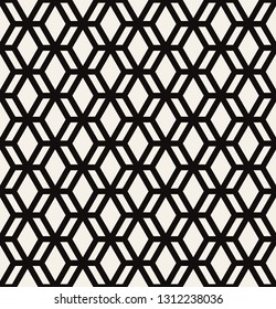 Vector seamless pattern. Modern geometric texture. Repeating abstract background. Polygonal linear grid from striped elements. Can be used as swatch for illustrator.