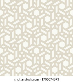Vector seamless pattern. Modern geometric texture. Repeating abstract background. Polygonal bold grid with hexagonal elements. Can be used as swatch for illustrator.