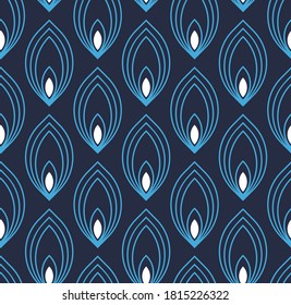 Vector seamless pattern, modern geometric texture.