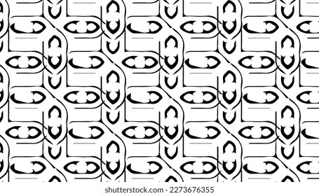 Vector seamless pattern. Modern geometric abstract texture. Repeating tiles from striped elements
