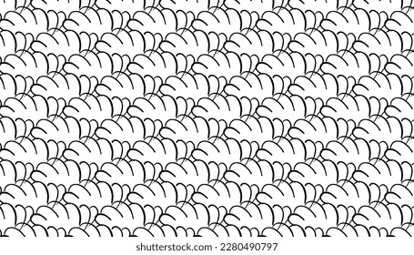 Vector seamless pattern. Modern geometric abstract texture. Repeating tiles from striped elements
