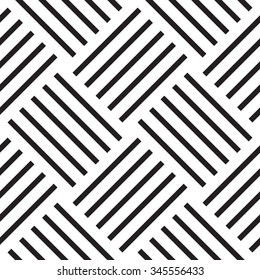 Vector seamless pattern. Modern geometric texture. Square linear grid, striped repeating abstract background