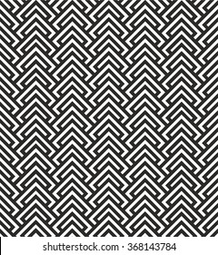 Vector seamless pattern. Modern geometric texture. Repeating abstract background. Polygonal linear grid from striped elements.