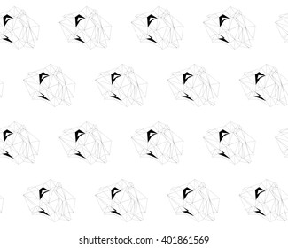 Vector seamless pattern. Modern geometric background. Polygonal art. Abstract backtop. Web design background. Endless texture for wallpaper, pattern fills, web page background, surface textures. 
