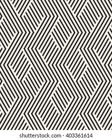 Vector seamless pattern. Modern geometric texture. Repeating abstract background. Polygonal linear grid with striped elements.