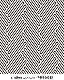 Vector seamless pattern. Modern geometric texture. Repeating abstract background. Polygonal grid with diagonal bold stripes.