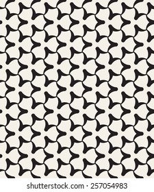 Vector seamless pattern. Modern graphic design. Decorative geometric grid. Regular background with monochrome trellis