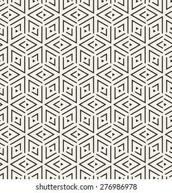 Vector seamless pattern. Modern hipster texture. Repeating geometric tiles with striped triangles. Trendy graphic design.