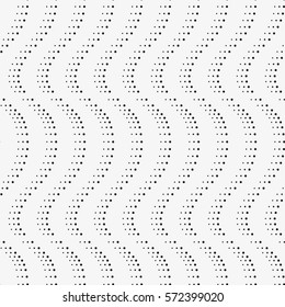 Vector seamless pattern. Modern linear pattern. Stylish texture with figures from circles. Repeating geometric tiles.