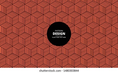 Vector seamless pattern. Modern monochrome texture