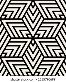 Vector seamless pattern. Modern monochrome texture. Repeating abstract background. Trendy design with geometric shapes. Bold hipster print.