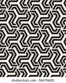 Vector seamless pattern. Modern monochrome texture. Repeating abstract background. Trendy design with geometric shapes. Stylish hipster print which can be used for cover, card, stencil etc