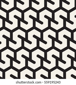 Vector seamless pattern. Modern monochrome texture. Repeating abstract background. Trendy design with geometric shapes. Stylish graphic print.