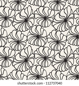 vector seamless pattern. modern openwork texture. endless abstract background