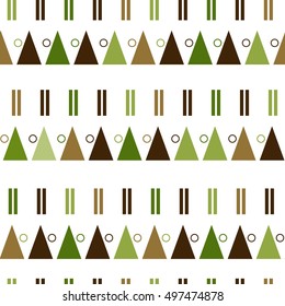 vector seamless pattern in modern Scandinavian style. geometry background