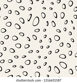 Vector seamless pattern. Modern simple texture. Repeating abstract background with rounded triangles. Stylish minimalistic black grid. Can be used as swatch for illustrator.