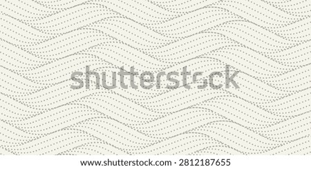 Vector seamless pattern. Modern spotted texture. Repeating abstract dotted background. Graphic wavy stripes. Minimal simplistic swatch.