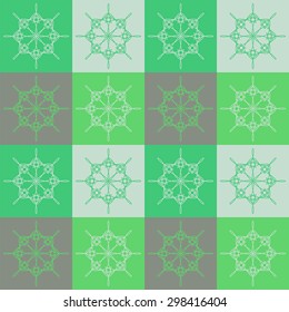 Vector seamless pattern and modern style mandala. Print
