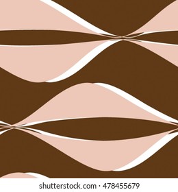 Vector seamless pattern in modern style with infinite waves