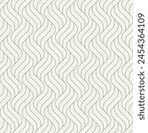 Vector seamless pattern. Modern stylish line texture. Geometric striped ornament. Monochrome linear braids.