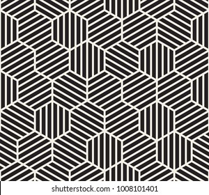 Vector seamless pattern. Modern stylish abstract texture. Repeating geometric tiles from striped elements
