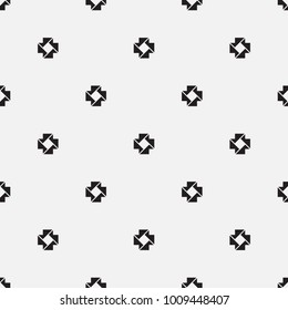  Vector seamless pattern. Modern stylish texture. Repeating geometric tiles with a grid of squares.