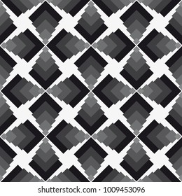 Vector seamless pattern. Modern stylish texture. Repeating geometric tiles with a grid of the corners.