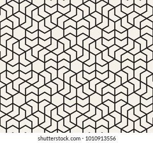 Vector seamless pattern. Modern stylish abstract texture. Repeating geometric tiles from striped elements
