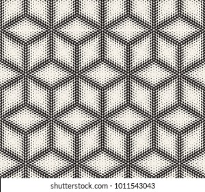 Vector seamless pattern. Modern stylish abstract texture. Repeating geometric tiles from striped elements
