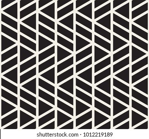 Vector seamless pattern. Modern stylish abstract texture. Repeating geometric tiles from striped elements
