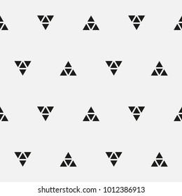 Vector seamless pattern. Modern stylish texture. Repeating geometric tiles with triangles.