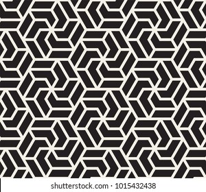 Vector seamless pattern. Modern stylish abstract texture. Repeating geometric tiles from striped elements
