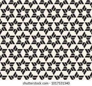 Vector seamless pattern. Modern stylish abstract texture. Repeating geometric tiles from striped elements
