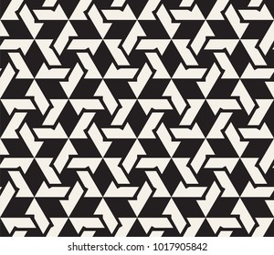 Vector seamless pattern. Modern stylish abstract texture. Repeating geometric tiles from striped elements
