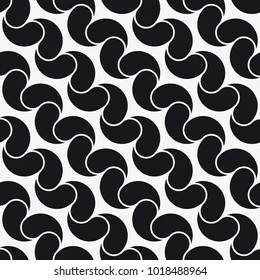 Vector seamless pattern. Modern stylish texture. Repetition of geometric tiles with an abstract mesh of drops.