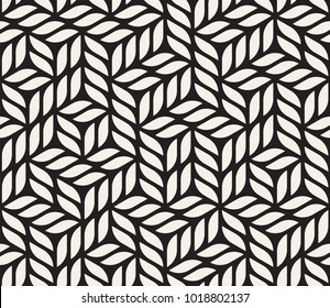 Vector seamless pattern. Modern stylish abstract texture. Repeating geometric tiles from striped elements
