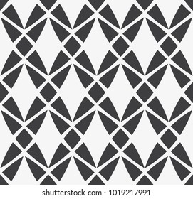 Vector seamless pattern. Modern stylish texture. Repeating geometric tiles with a grid of rhombuses.